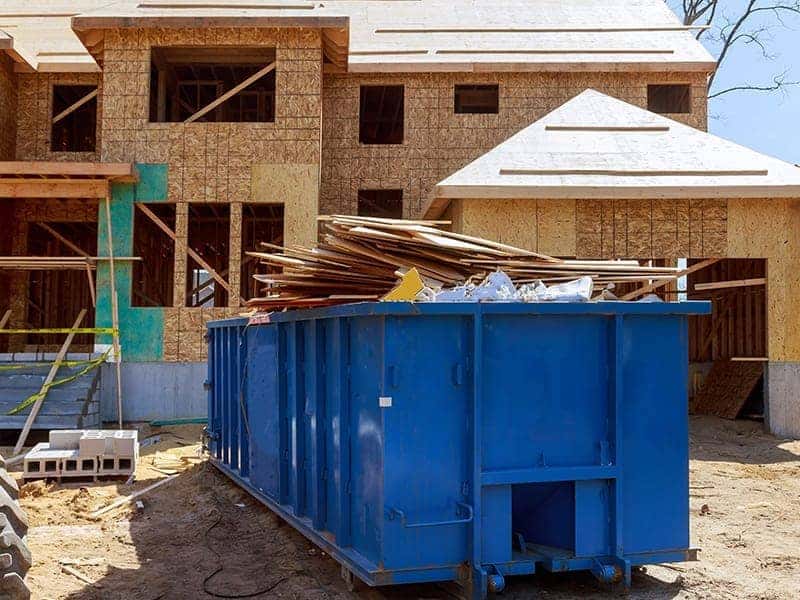 Residential dumpster rental for home renovation and remodeling projects