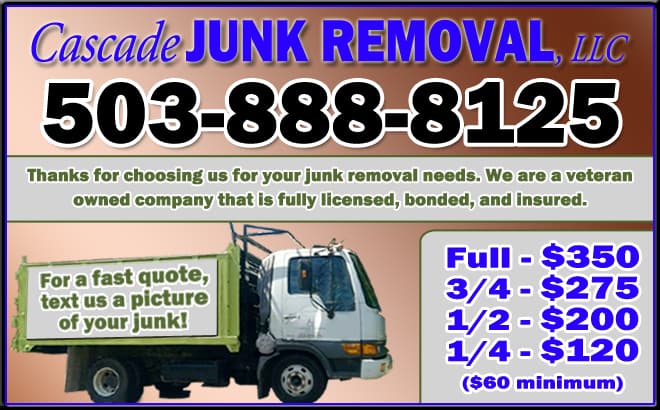 Cascade Junk Removal, LLC - Dumpster rental in Tualatin, Oregon