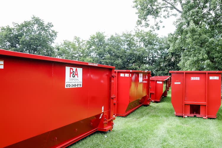 P&A Disposal - Dumpster rental in Hendersonville, Tennessee