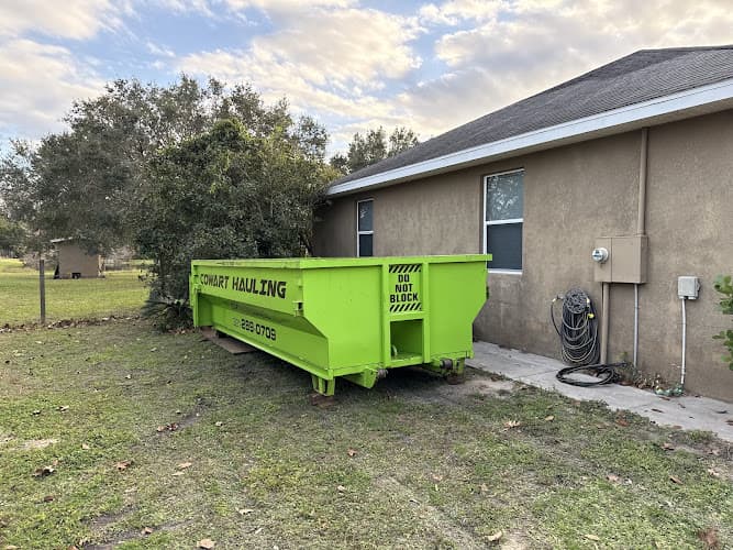 Cowart Hauling - Junk Removal, Demolition & Dumpster Rental - Dumpster rental in Titusville, Florida