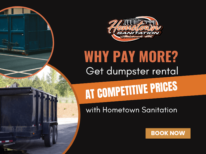 Hometown Sanitation - Dumpster Rental - Dumpster rental service in McLoud, Oklahoma