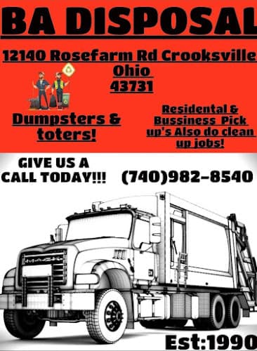 BA Disposal - Dumpster rental in Crooksville, Ohio