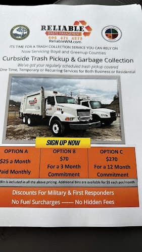 Reliable Waste Management - Dumpster rental in Raceland, Kentucky