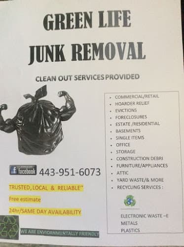 GREEN LIFE JUNK REMOVEALL - Dumpster rental in Annapolis, Maryland