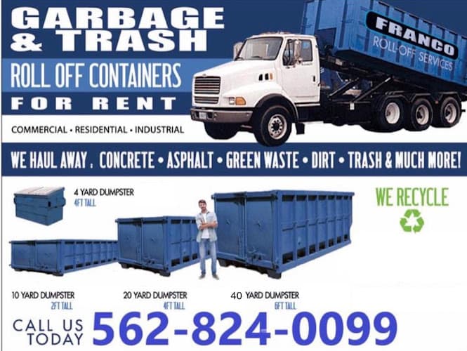 Franco Roll Off Dumpster Service - Dumpster rental in Lynwood, California