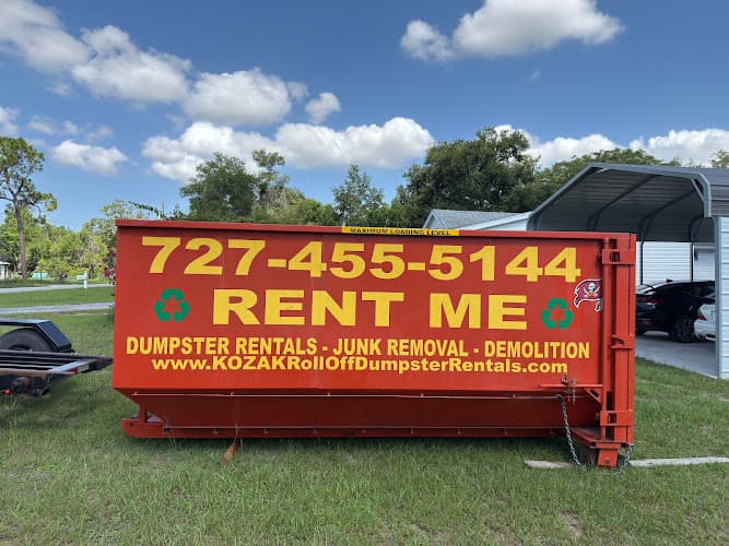KOZAK Hauling and Junk Removal - Dumpster rental in New Port Richey, Florida