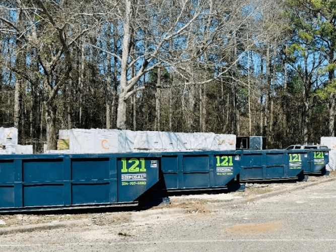 121 Disposal Company - Dumpster rental in Auburn, Alabama